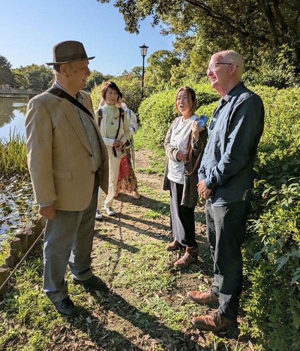 Dr Ballard met Dr Sudo, Director-General of Sakai City Museum in Daisen Park on 23 October 2025